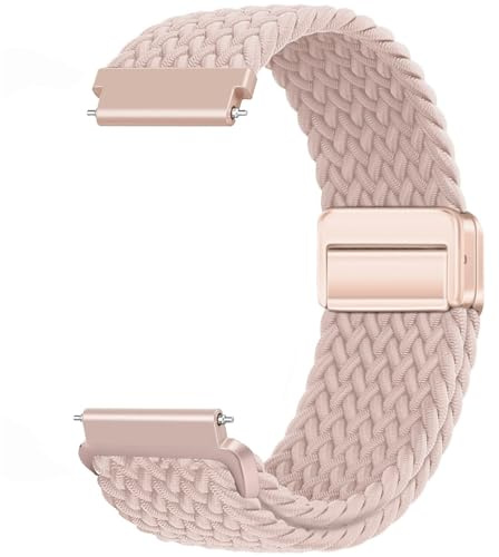 Issinlky Nylon Bracelet Montre Tressé 18mm 20mm 22mm, Elastique Remplacement à Dégagement Rapide pour Femmes Hommes