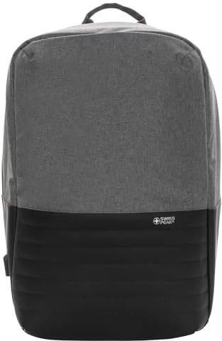 Swiss Peak Aware RFID Anti-Theft 11L Laptop Backpack (One Size) (Grey)