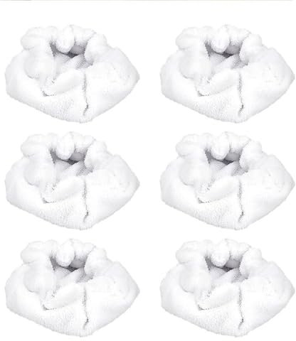 Wiederverwendbare dreieckige Dampfreiniger-Pads, Mikrofaser-Reinigungstücher für Handdampfgarer, Zubehör, 6 Stück