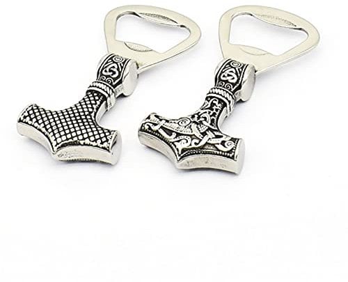 Stainless Steel Bottle Opener Odin Totem Steel Viking Viking Thor's Hammer Retro Beer Bottle Opener