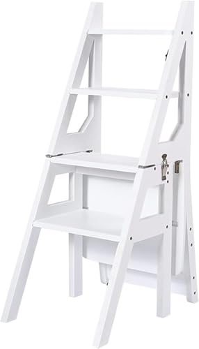 LISHEUK Klappbarer Blumenständer-Hocker, multifunktionale Trittleiter, Stuhl zum Klettern und Sitzen