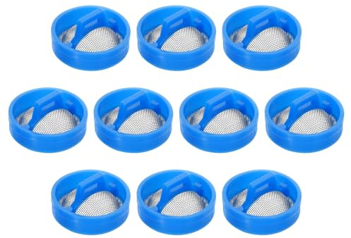 QUARKZMAN 10 Stück Wassereinlassventil-Filter Für Waschmaschine Filter Sieb Stahlgewebe Waschmaschinen Ersatzteil Reparatur-Set Blau