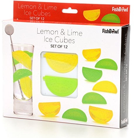 Fishbowl Lemon & Lime Reusable Ice Cubes, 5.5 x 3 x 2.5 cm