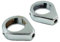 Motorrad Gabel Blinker Relocation Relocator Halterung Schellen Halterung Für Dyna XL Cruiser Chopper (Chrom, 49mm)