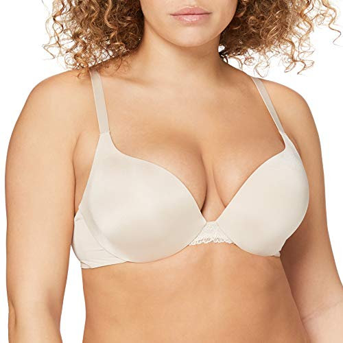 Sloggi Damen Push Up BH Wow Lace WHU, Color: Beige (New Beige (Lz) Lz), Size: 65A
