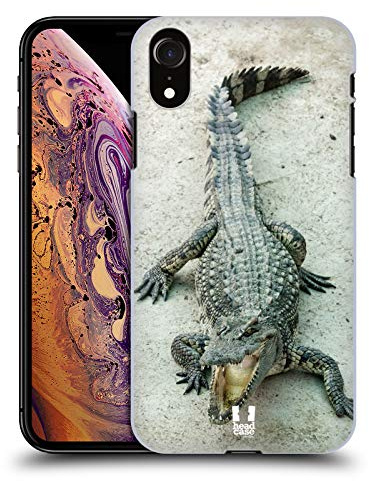 Head Case Designs Open-Mouthed Crocodile Wildlife Hard Back Case and Matching Wallpaper Compatible With Apple iPhone XR
