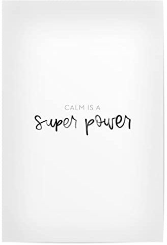 artboxONE Poster 120x80 cm Typografie Calm is a super power - Bild lettering calm handlettering