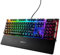 SteelSeries Apex 7 Mechanical Gaming Keyboard – OLED Smart Display – USB Passthrough and Media Controls – Linear and Quiet – RGB Backlit (Red Switch)