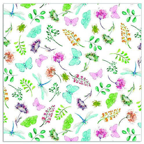 ARTEBENE Serviette Papierserviette Insekten Tissue | 20 Stück | 3-lagig | Hochwertige Serviette für Feiern, Geburtstage, Kaffee und Kuchen
