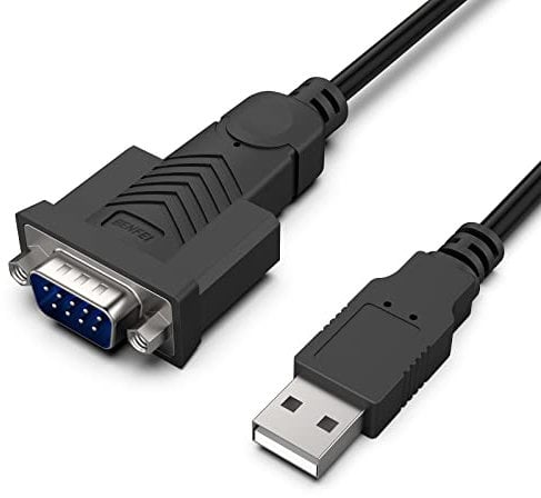 BENFEI USB auf RS232 Seriell Kabel mit Nuss 1,8M, Seriell USB auf RS-232 (9 Pin) DB9 mit PL2303 Prolific Chipsatz, Kompatibel fur Windows 11/10/8.1/8/7, Mac OS X 10.6 und höher (NOT VGA)