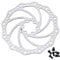 Bynccea 140mm 160mm 180mm 203mm Bike Disc Brake Rotor with 6 Bolts Fit for Road Mountain Bike BMX MTB