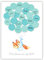 Pandawal Babyparty Deko Junge Fuchs Gästebuch Alternative (blau) Gastgeschenk Baby Shower Set Taufe Pullerparty Erinnerungsstück/Andenken beschreibbar/Fingerabdruck