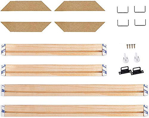 Awesocrafts DIY Rahmen Keilrahmen für Leinwand Gemälde Malen nach Zahlen Bilder, massiver Holzrahmen (4 Sticks pro Set) (Typ A, 30,5 x 40,6 cm)
