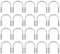 Agatige 20 Pièces Boulons en U, Boulon en U fixation M6x33 acier inoxydable 304, Boulons de U en Acier Inoxydable, Boulons de Serrage Fixation pour Fixation Tuyaus