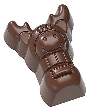 CW1736 Chocolate World Professional Polycarbonate Christmas Moose Mould Chocolatier Genuine