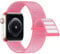 Lobnhot Cinturino Nylon Compatibile con Apple Watch 40mm 38mm 41mm, Sport Regolabile per iWatch Serie 10 9 8 7 SE 6 5 4 3 2 1, Rosa Rossa