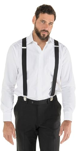 JP 1880 Herren große Größen Übergrößen Menswear L-8XL Hosenträger, verstärkte Clips, längenverstellbar 705184