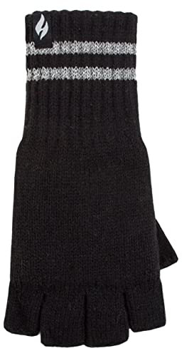 HEAT HOLDERS SOCKSHOP Workforce Herren 3.2 TOG Fingerlose Handschuhe 1 Paar Schwarz Einheitsgröße