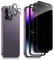 Aerku Sichtschutz Full Screen für iPhone 14 Pro Max für Panzer Schutz Glas, Anti-Spähen Schutzfolie mit Kameraschutz[2+2 PCS], 9H Härte Privatsphäre Schützen, Anti-Spy Folie Privacy Sichtschutzfolie