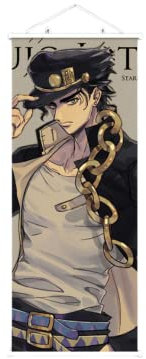 1 x Anime JOJO's Wonderful Adventure Hängende Malerei Seidenstoff Poster Gravur Scroll-Animation Peripherie für Anime-Liebhaber (style3)