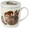 EliteKoopers 1 Set Porcelain Mug & Infuser Set Kim Haskins Christmas Elf Cats Design For Home, Dining Table Item