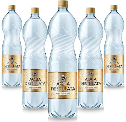 Distilled Water 7.5 Litres Steam Distilled Water Premium Quality Pack 5x1,5 L 100% Ultra Pure