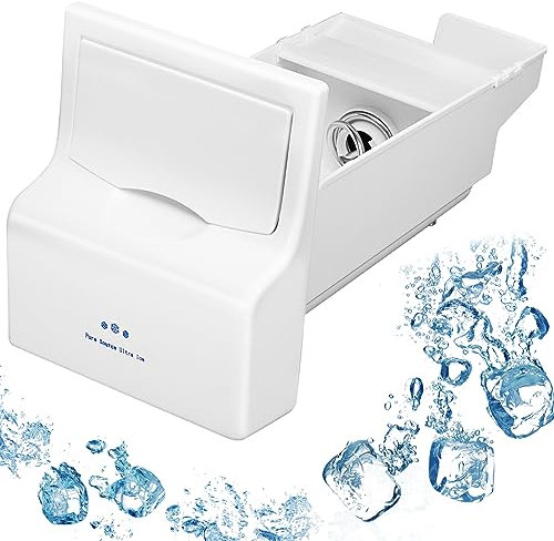 Upgraded 241860803 Kühlschrank-Eiskübel Montage Kompatibel mit Frigidaire Ice Maker Ersatz Eisbehälter Teile AP4300918 LFSS2612TF0 LFSS2612TE0 FFSS2615TS0 FFHS2611PFEA Eismaschine