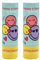 Smiley 2er set Lipgloss Kinder Offiziell lizenziert - Lippenbalsam - Bananageschmack 5g -Vegan -Lippenbalsam für Kinder-Dermatologisch getestet