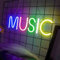 MUSIC Neon Light, Music Enseigne Au Néon Pour La Décoration Murale Lettres Mot LED Néon Pour Chambre Salle De Jeux Club Bar Décoration De Fête Alimentation intensité variable USB 5V