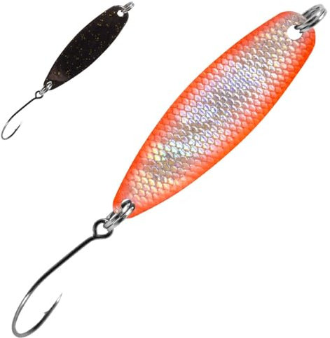 FTM Spoon Hammer 1,7g - Forellenspoon, Farbe:Orange - Silberfarben/Schwarz