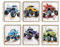 FREEBLOSS 6 Set Ungerahmte Monstertruck Wandkunstdrucke, 8X10 Tuschemalereien, Leinwandkunst Poster, Lustiger Abstrakter Leinwanddruck, Wandkunstgemälde Für Zuhause, Büro, Zimmerdekoration