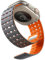 Bandletic Magnetbänder Kompatibel mit Apple Watch Armband 45mm 44mm 46mm 42mm 49mm,Weiches Silikon Sport Band für Apple Watch Ultra 2/SE/iWatch Series 10 9 8 7 6 5 4 Ultra für Herren Damen,Grau Orange