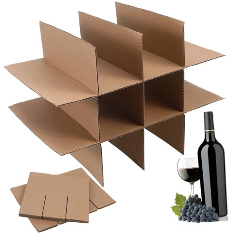 TEHAUX 1set Efficient Packing Box Dividers Cardboard Separators for Moving Boxes Shipping Supplies and Fragile Item Protection