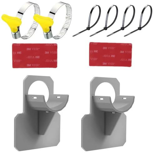 Schwimmbad-Schlauchhalter, Schlauchhalter (2 Stück) (schwarz)