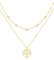 FANCIME Layered Kette Damen mit Lebensbaum Anhänger, 14K Gelbgold Vergoldet Personalisierte Zarte Mehrreihige Halskette, 925 Sterling Silber Halskette Schmuck für Damen Mädchen