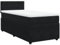 vidaXL Boxspringbett, Einzelbett mit Matratze Matratzenauflage, Bettgestell mit Lattenrost Kopfteil, Polsterbett Bett für Schlafzimmer, Schwarz 90x200cm Samt