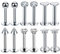 Studs - 6 paar 16G G23 Titan Piercing Internally Threaded Lippenpiercing Tragus Earrings Piercing Ohr Tragus Piercing Piercing Knorpel Helix Piercing Tragus Stud Silber