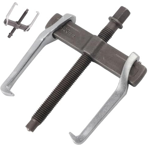 1Pc 4 Inch 2 Jaw Gear Puller Tool Set for Bearings, Jaws Bearing Puller, Gear Puller, Adjustable 2 Jaws Puller Tool, Bearing Puller, Two Jaw Bearing Puller for Removing Pulley and Flywheel Bearing