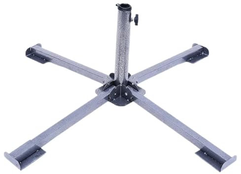LDLAXM Pied De Parasol Base de Parasol de Patio en Fer, Support de Base de Parapluie Pliable de Remplacement, Support de Parasol for Plage, Cour, Patio extérieur pour Jardin, Café