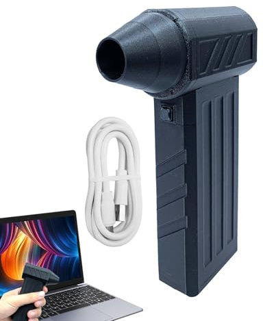 Electric Air Duster, Rechargeable Keyboard Cleaner, 110,000rpm Turbo Blower, High-Power Quiet Type-C Tool, (5.91 X 3.94 X 1.18 Inches), Brushless Motor for Pc and Keypad Cleaning