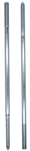 SKIR'CO (8 pièces) Boulons de suspension M10 x 300 mm, Vis à cheville à filetage double extrémité, Boulons à double tête