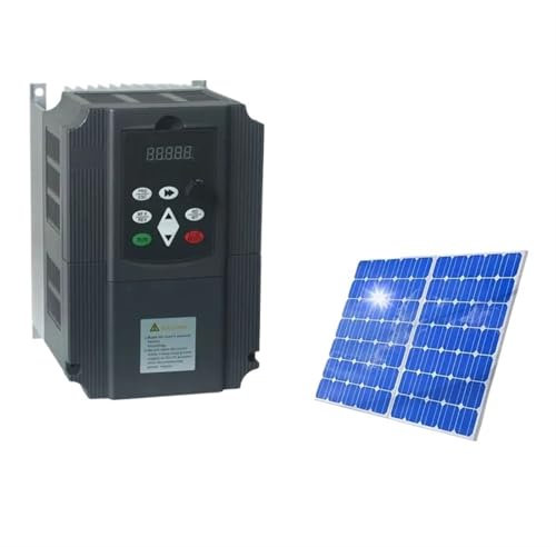 NIWPPKIMX Onduleur Solaire 11KW7.5KW 380V Entrée CC et convertisseur de fréquence de Sortie triphasé Vitesse réglable VFD for Moteur de Pompe à Eau(Solar 4kw 5HP)