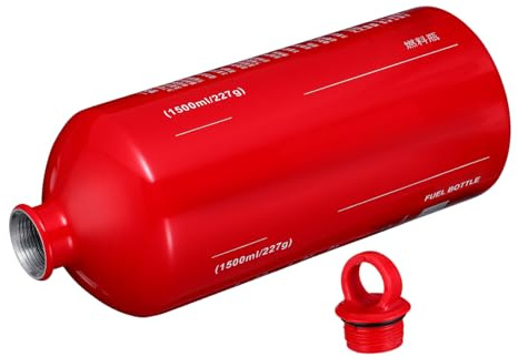 VALICLUD Aluminum Bottle with Sealing Ring Leak-resistant Emergency Gas Storage for Motorcycles and Camping Spare Liquid Container for Outdoor Travel Adventures