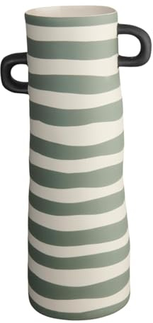 ASA rayu Vase grün gestreift 28cm