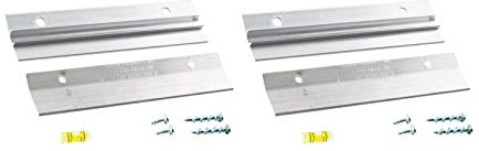 Hangman 6 Heavy-Duty Mirror and Picture Hanger with Walldog Anchorless Screws - Aluminum (HM-6D) | Pack of 2 Hangers