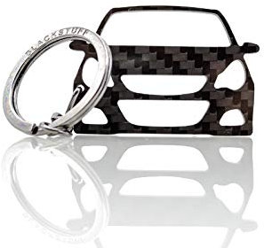 BlackStuff Porte-Clés En Fibre De Carbone Compatible Avec Corsa D 2006-2014 Voiture