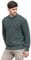 Men's Fisherman's Ribbed Crew Neck Jumper Moss