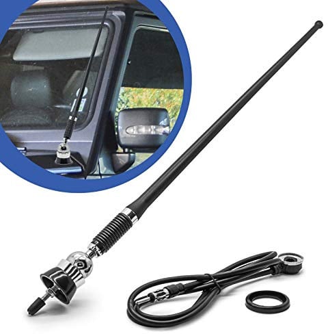 Universal RMA 305 DIN Auto Stab Gummi Chrom Flex Dach Antenne Radio AM FM