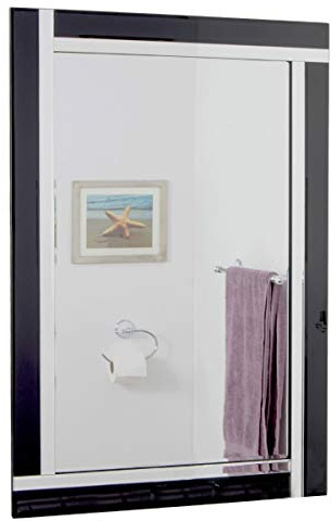 MirrorOutlet New Single Bevelled Venetian Wall Mirror 68 x 58CM 2ft3 x 1ft11, Frameless