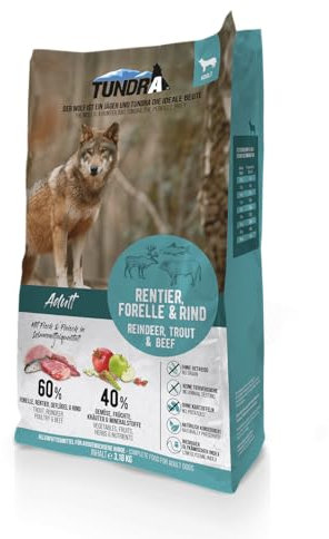 Tundra Hundefutter Rentier, Forelle & Rind - getreidefrei 3,18 kg